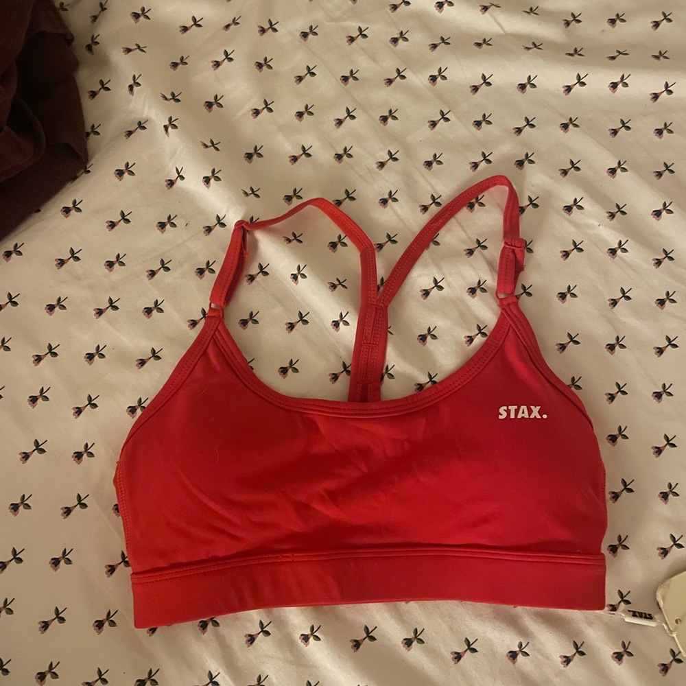 Red Stax sports bra (sold)